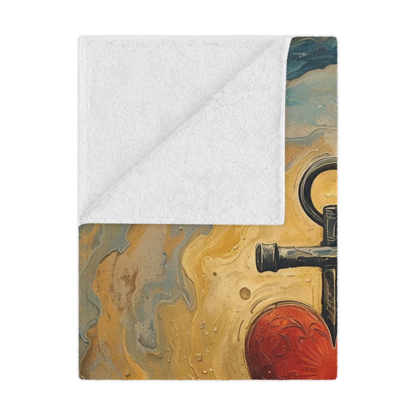 Nautical Love Minky Blanket | Cozy Decorative Throw | Heart Anchor Design | Perfect for Gifts, Home Decor, Baby Showers, or Nautical Themes