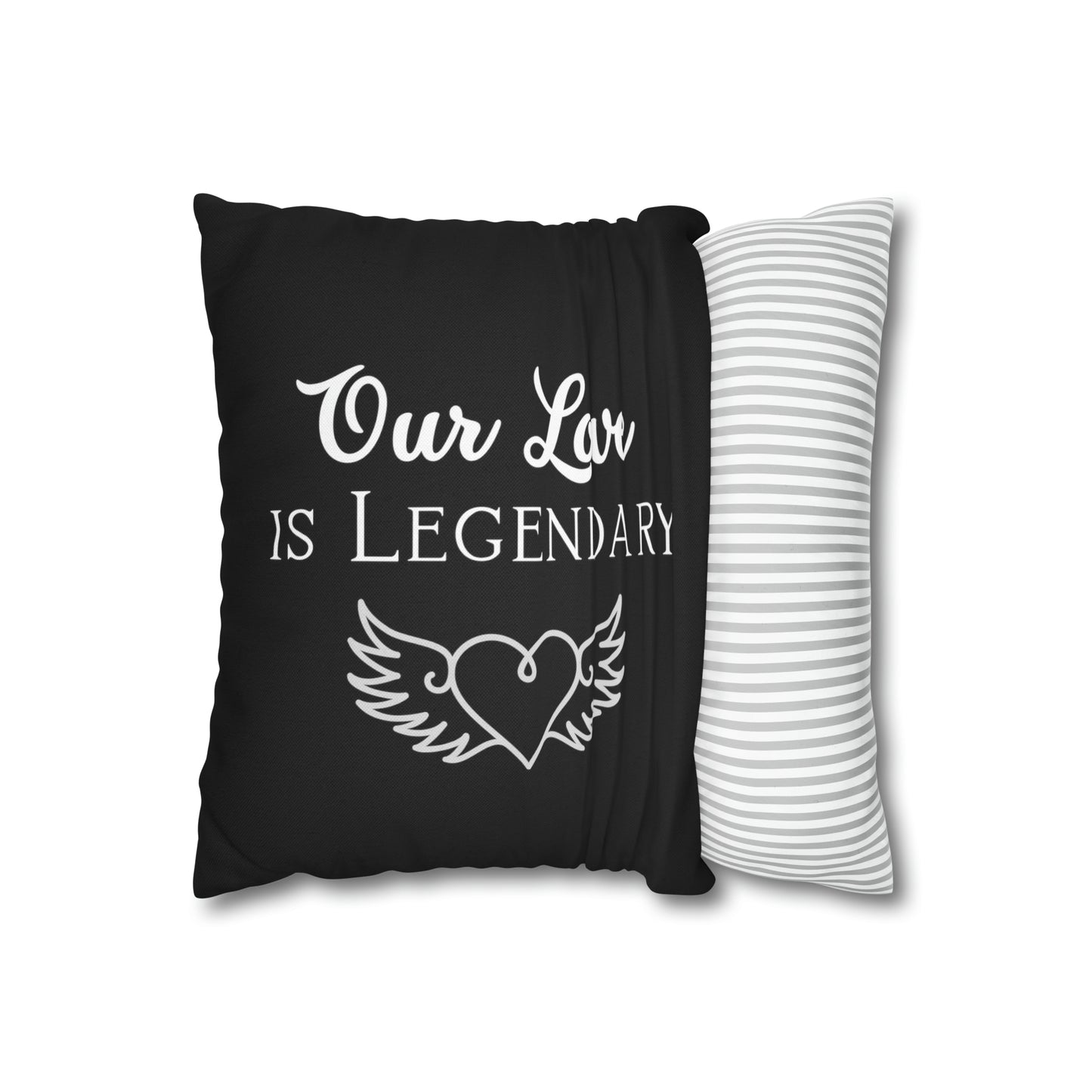 It is legendary Spun Polyester Square Pillow Case