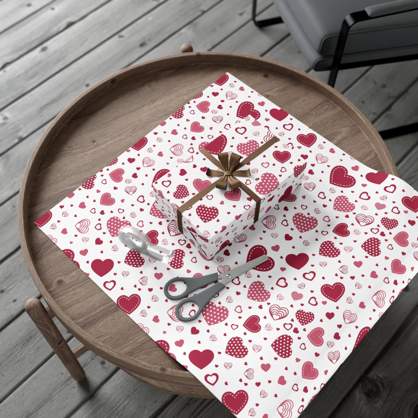 Heart Gift Wrap Papers