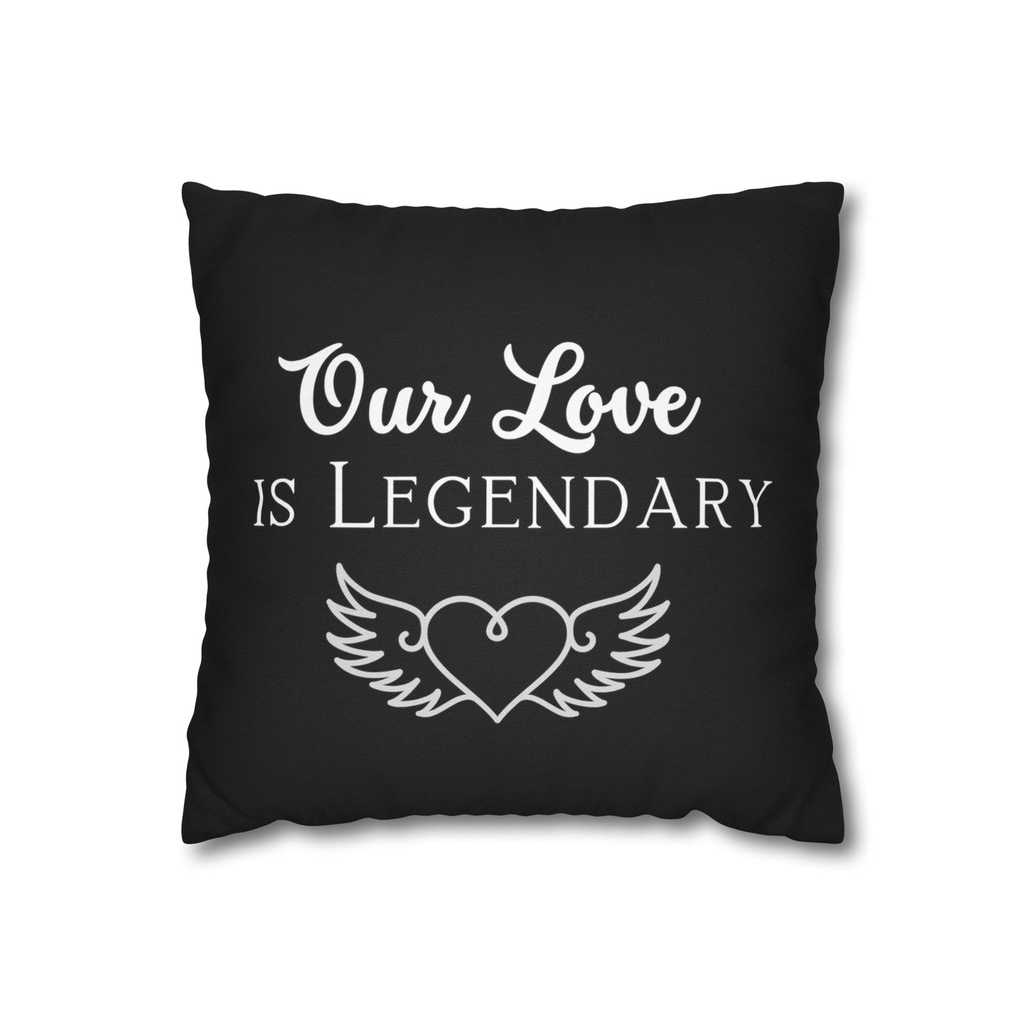 It is legendary Spun Polyester Square Pillow Case