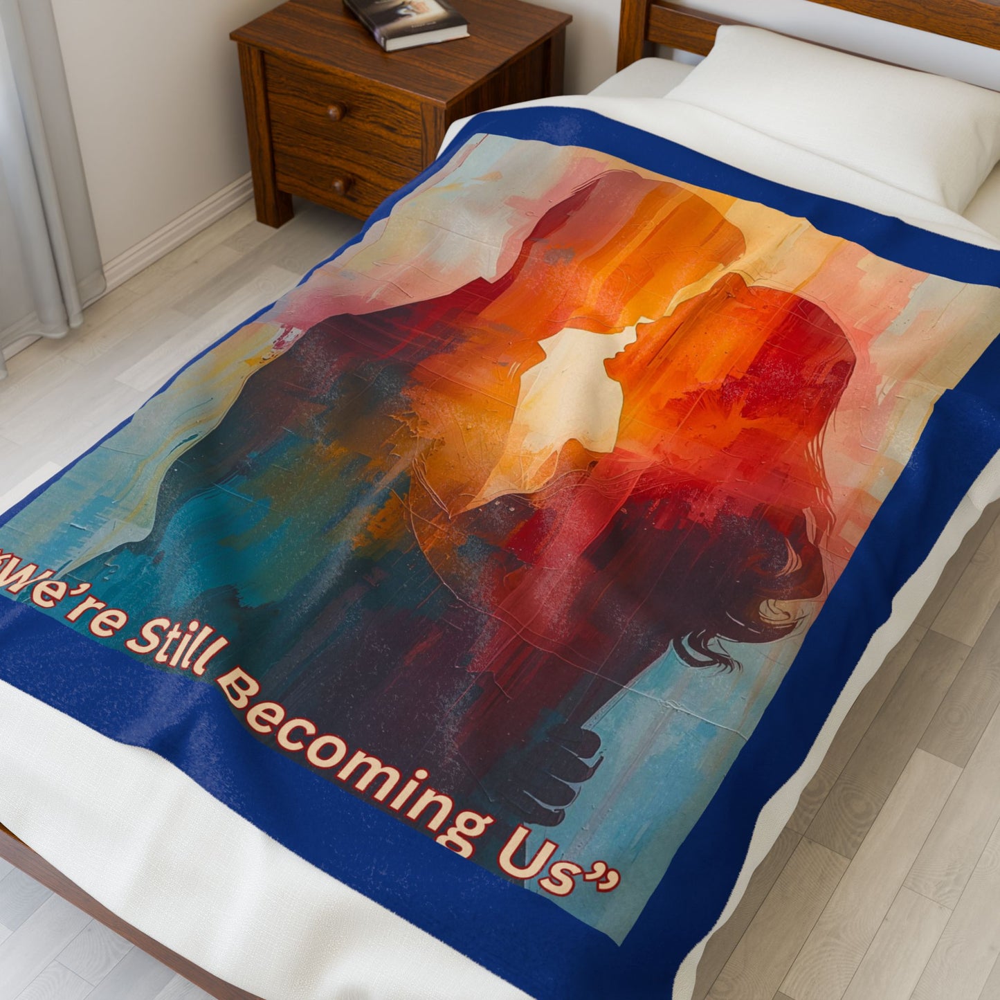 Plush Blanket - 'We are still becoming us' Design