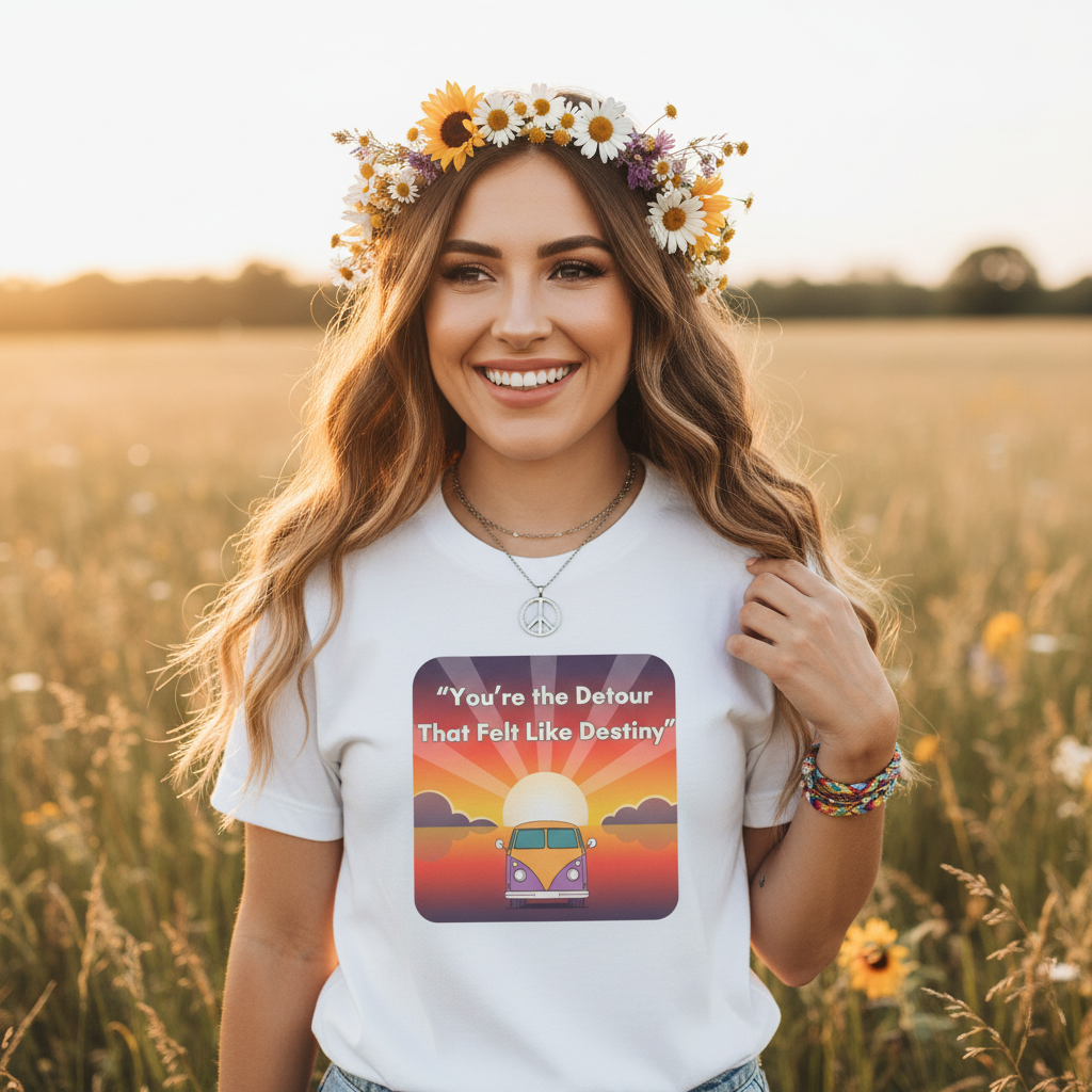 You're the Detour That Fits the Destiny T-Shirt – Sunset Landscape Tribute Apparel