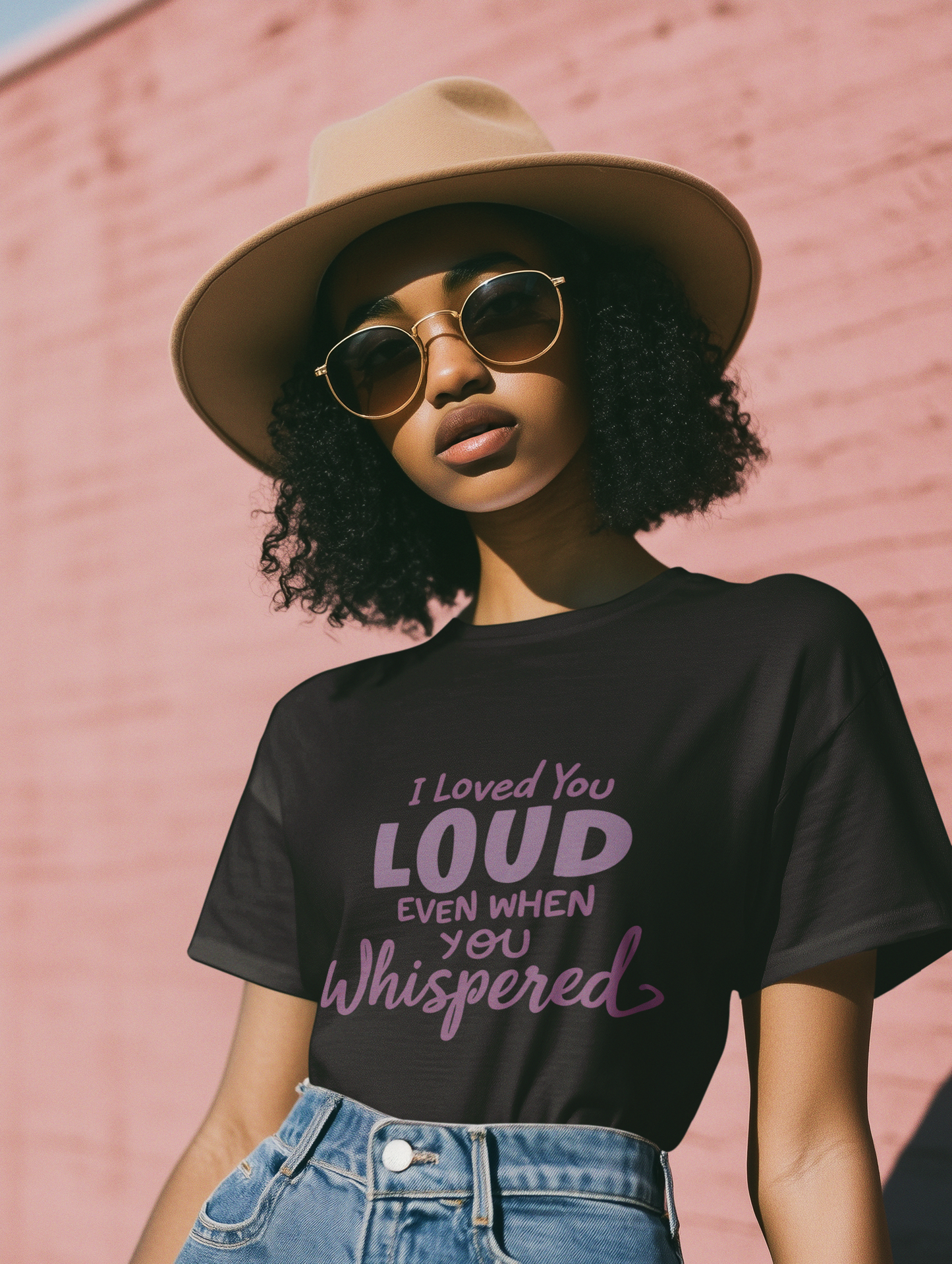 Loved You LOUD T-Shirt – Emotional Tribute Apparel with Whispered Contrast Typography