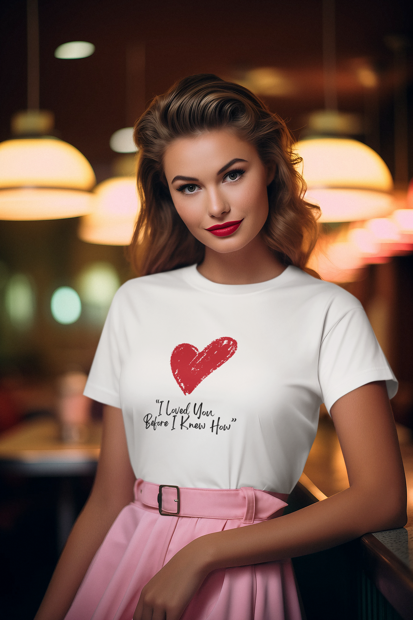 I Loved You Before I Knew How T-Shirt – Brushstroke Heart Tribute Apparel