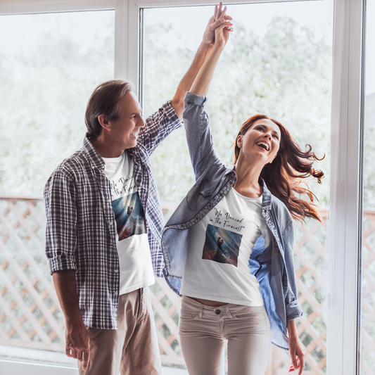 We Danced in the Forecast T-Shirt – Romantic Storm Scene Tribute Apparel