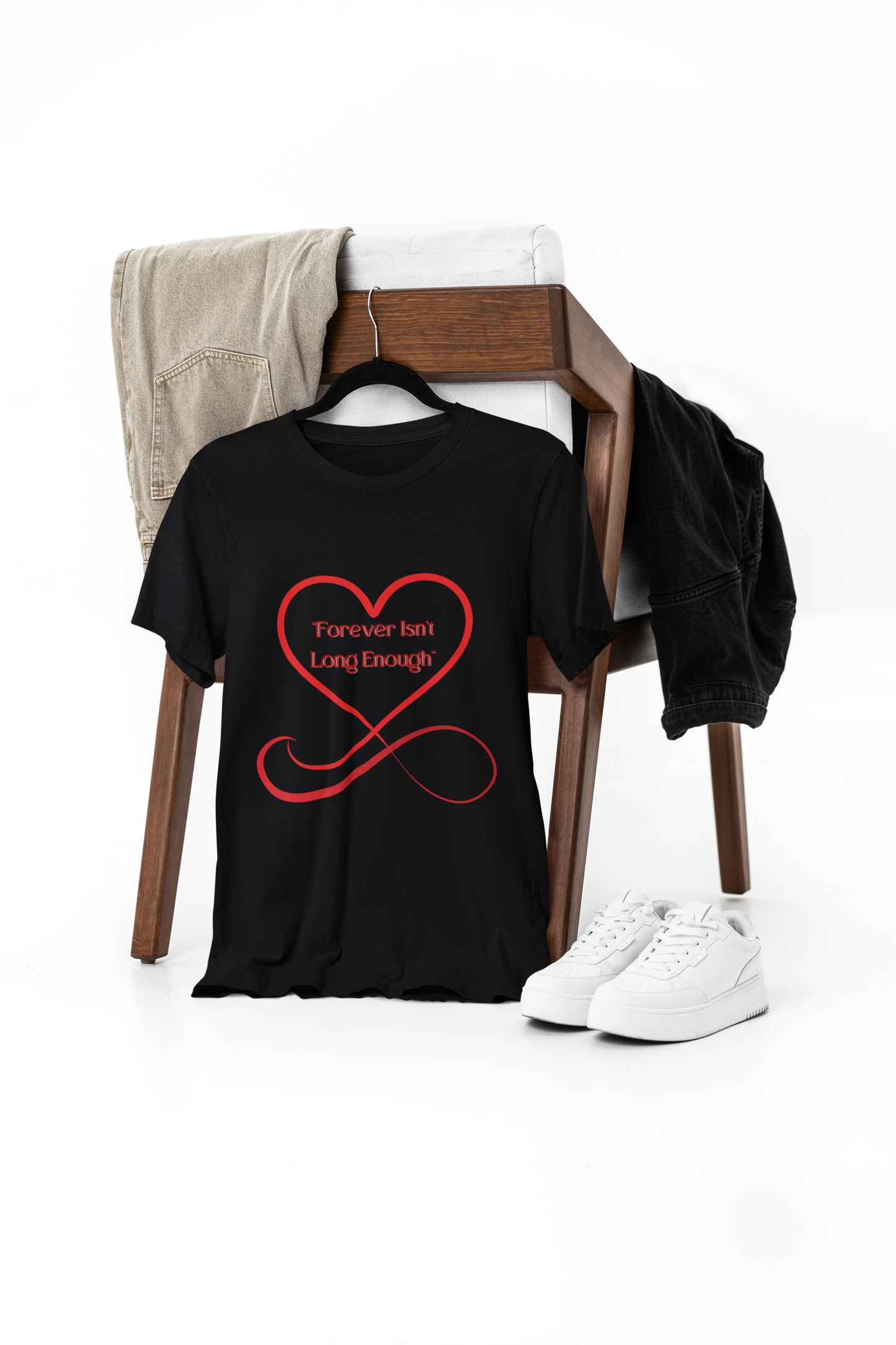 Forever Isn’t Long Enough Infinity Symbol T-Shirt – Emotional Legacy Comfortwear