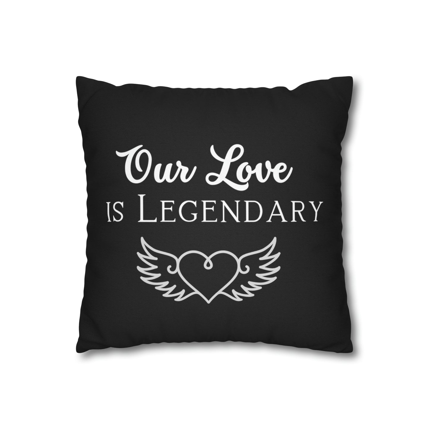 It is legendary Spun Polyester Square Pillow Case