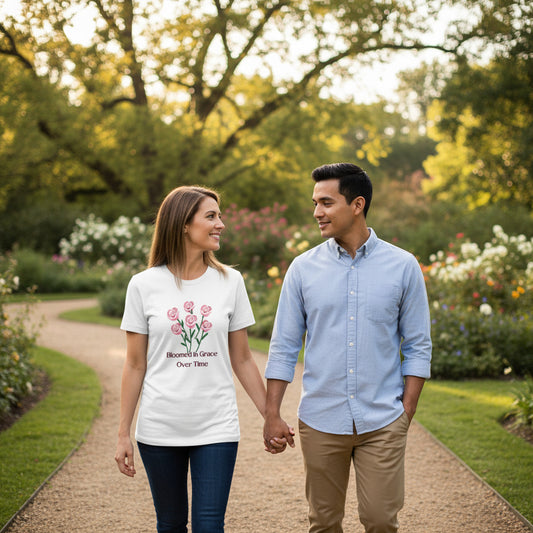 Our Love is a Masterpiece T-Shirt – Bloom in Grace Over Time Romantic Apparel